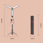CYKE AB502 Foldable LED Selfie Light Adjustable Color Temperature Portable Photography Fill Lamp