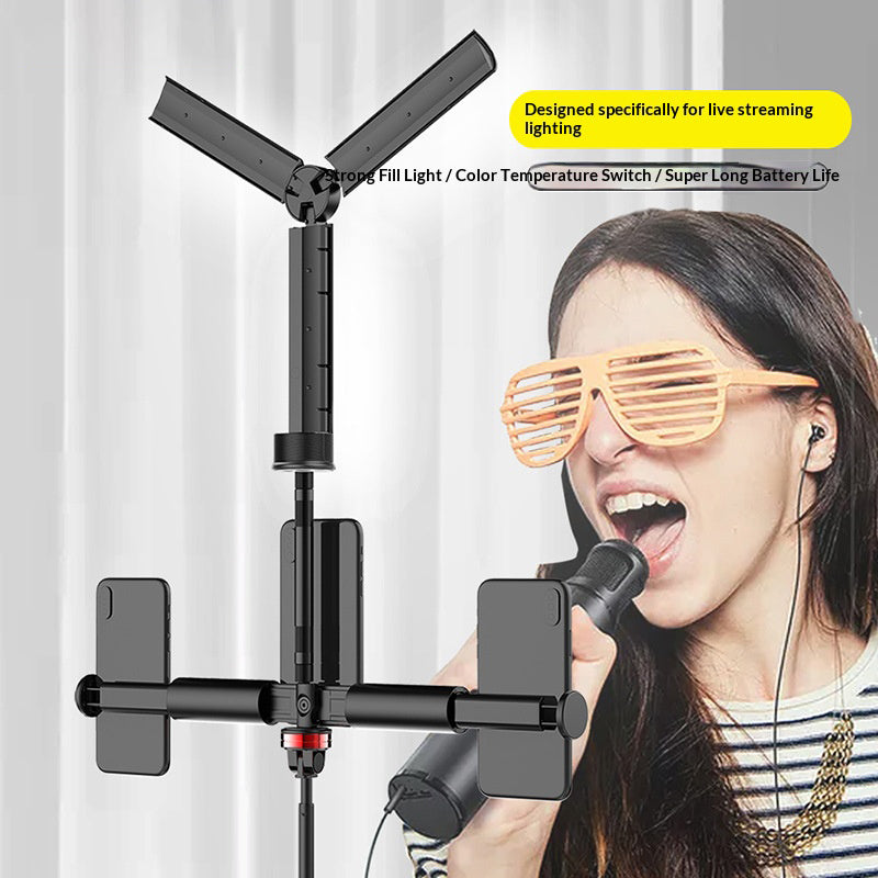 CYKE AB502 Foldable LED Selfie Light Adjustable Color Temperature Portable Photography Fill Lamp