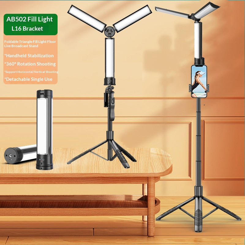 CYKE AB502 Foldable LED Selfie Light Adjustable Color Temperature Portable Photography Fill Lamp