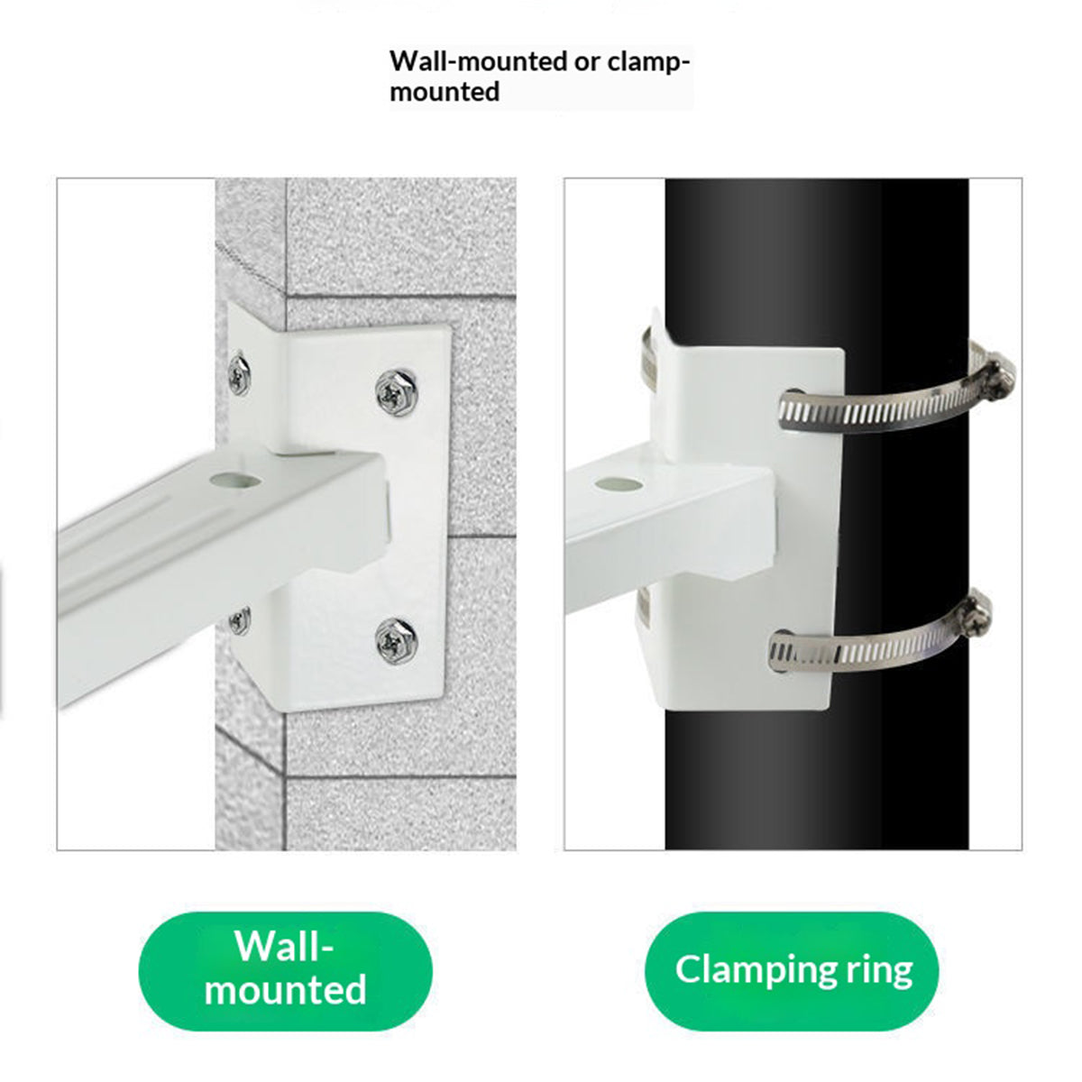 For CCTV Camera Pole Clamp Mount Bracket 360 Degree Rotation Security Camera Holder Stand