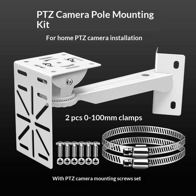 For CCTV Camera Pole Clamp Mount Bracket 360 Degree Rotation Security Camera Holder Stand