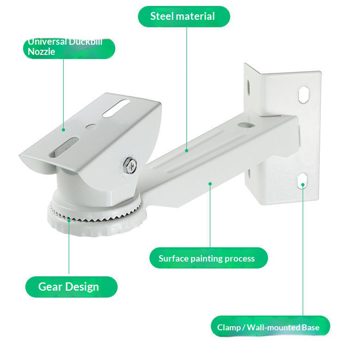 For CCTV Camera Pole Clamp Mount Bracket 360 Degree Rotation Security Camera Holder Stand