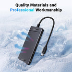 UGREEN 35584 USB C 4 in 1 Hub Adapter 0.3m Type-C to 4 Type-C Docking Station 10Gbps Data Transfer for PC / Laptop / Phone