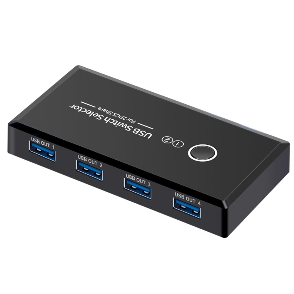 KY03 KVM USB 3.0 Switch Selector 2 Input 4 Output Sharing Splitter for Printer Mouse Keyboard USB Hub Sharing