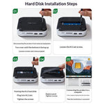 UGREEN CM841-65487 11-i-1 USB-C Hub til Mac Mini M4 / M4 Pro M.2 NVMe SSD Kabinet Dockingstation