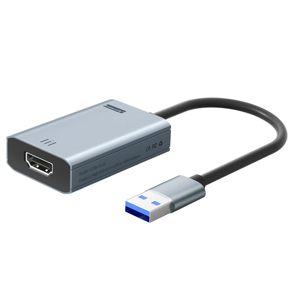 LEMORELE LC06 Plus USB-A to HD Converter Cable 4K / 30Hz Screen Mirroring Adapter for Phone Computer