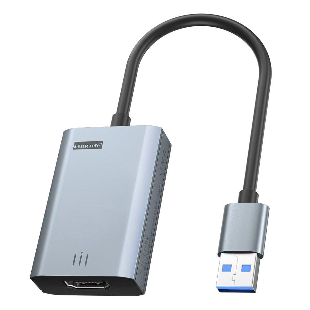LEMORELE LC06 Plus USB-A to HD Converter Cable 4K / 30Hz Screen Mirroring Adapter for Phone Computer