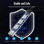 LEMORELE TC53 4 in 1 USB 3.0 Hub Aluminum Alloy 4-Port Expander Adapter for Laptop