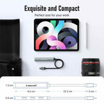 LEMORELE TC57 Portable USB-C Hub 4-Port USB 3.0 Splitter Adapter for Laptop Expansion Dock