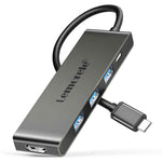 LEMORELE TC22L 5 in 1 USB-C Hub PD 100W Charging 4K / 30Hz HD 3x USB 3.0 Expansion Dock