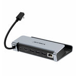 LEMORELE X23L 6-i-1 dockningsstation för Steam Deck / Nintendo Switch / Asus ROG Ally (2023) PD 100W laddningsbar 4K / 30Hz HD Ethernet-hub