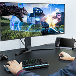 LEMORELE X23L 6-i-1 dockningsstation för Steam Deck / Nintendo Switch / Asus ROG Ally (2023) PD 100W laddningsbar 4K / 30Hz HD Ethernet-hub