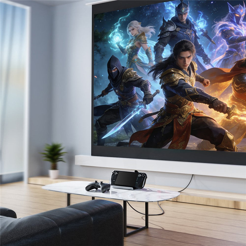 LEMORELE X23L 6-i-1 dockningsstation för Steam Deck / Nintendo Switch / Asus ROG Ally (2023) PD 100W laddningsbar 4K / 30Hz HD Ethernet-hub