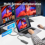 LEMORELE TC52 7-i-1 USB-C Hub PD 100W Opladning 4K / 60Hz HD Dockingstation til MacBook SD / TF Kortlæser