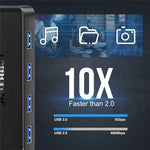 LEMORELE TC92 9 in 1 USB-C Hub PD 100W Fast Charging 4K HD USB 3.0 Docking Station SD / TF Card Reader