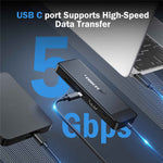 LEMORELE TC92 9 in 1 USB-C Hub PD 100W Fast Charging 4K HD USB 3.0 Docking Station SD / TF Card Reader
