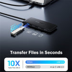 LEMORELE TC510 USB-C 7-i-1 Hub Dobbelt HD 4K 60Hz PD 100W Opladnings-dockingstation til bærbar computer
