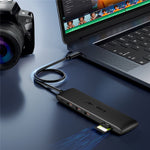 LEMORELE TC97 12 in 1 USB C Hub Dual HD + VGA 10Gbps High Speed USB Card Reader Laptop Docking Station