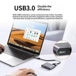 UGREEN 50505 4-i-1-hub USB-C til 4K / 30Hz HD VGA USB 3.0 PD 100W hurtigopladningsadapter