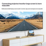 UGREEN 50505 4-i-1-hub USB-C til 4K / 30Hz HD VGA USB 3.0 PD 100W hurtigopladningsadapter