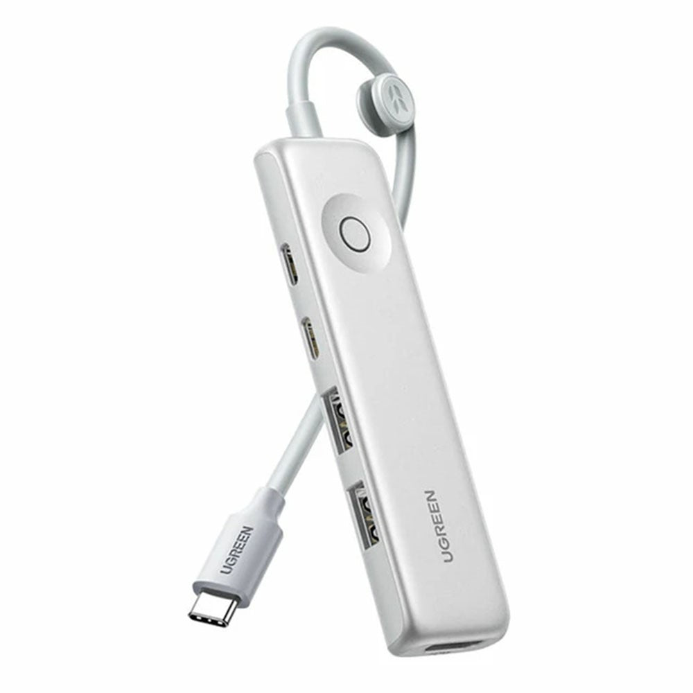 UGREEN U601 95189 5-i-1 USB-C Hub 4K / 60Hz HD PD 100W Hurtig Opladning USB 3.2 Gen2 10Gbps Type-C Dockingstation til MacBook Bærbar Computer