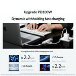UGREEN U601 95189 5-i-1 USB-C Hub 4K / 60Hz HD PD 100W Hurtig Opladning USB 3.2 Gen2 10Gbps Type-C Dockingstation til MacBook Bærbar Computer