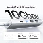 UGREEN U601 95189 5-i-1 USB-C Hub 4K / 60Hz HD PD 100W Hurtig Opladning USB 3.2 Gen2 10Gbps Type-C Dockingstation til MacBook Bærbar Computer