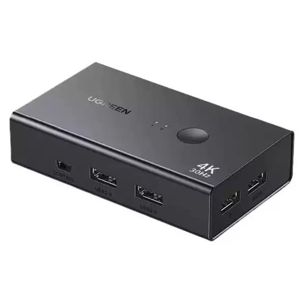 UGREEN CM607 90809 4K 30Hz HD KVM Switch 2 In 1 Out with Desktop Controller for Dual PC Share