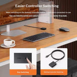 UGREEN CM607 90809 4K 30Hz HD KVM Switch 2 In 1 Out with Desktop Controller for Dual PC Share