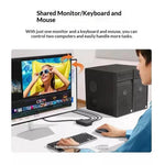 UGREEN CM607 90809 4K 30Hz HD KVM Switch 2 In 1 Out with Desktop Controller for Dual PC Share