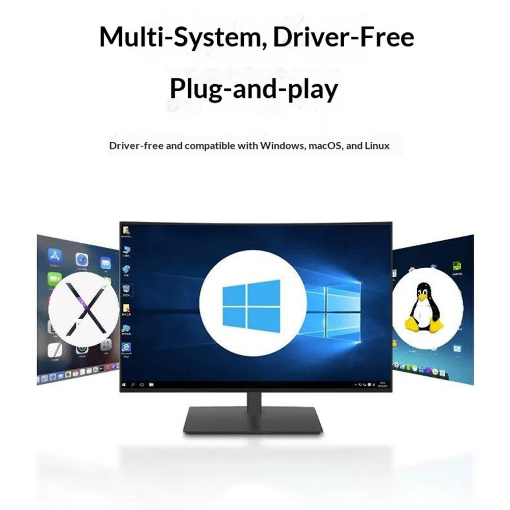 UGREEN CM607 90809 4K 30Hz HD KVM Switch 2 In 1 Out with Desktop Controller for Dual PC Share