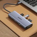 UGREEN 15601 Docking Station 10-in-1 USB-C Hub with HD VGA SD/TF Card Reader PD 100W Fast Charging