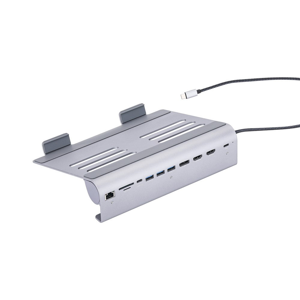 2601 Laptop Stand with Docking Station 11 in 1 PD 100W 4K HD DP RJ45 USB-C Hub