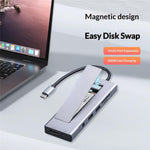 2605 USB 3.2 Hub 8-i-1 Type-C Dockingstation Kortlæser 4K HD M.2 NVMe Kabinet til Bærbar