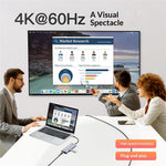 2605 USB 3.2 Hub 8-i-1 Type-C Dockingstation Kortlæser 4K HD M.2 NVMe Kabinet til Bærbar
