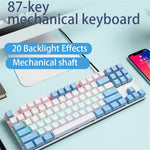 IBLANCOD K87 87-Key Conflict-Free Mechanical Keyboard with Colorful Backlit for Home/Office/Gaming