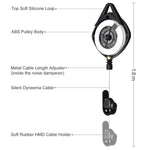 MFTDE 6 stk. Teleskopisk Loftsremskive til HTC Vive Pro/Oculus Rift/Oculus Quest Link/Oculus Quest 2 VR Kabelstyringssystem