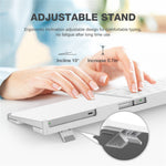 BESTAND Til Apple Magic Trackpad 2 / 3 / Magic Keyboard 2 / 3 Justerbar Beslag Skrivebordsholder