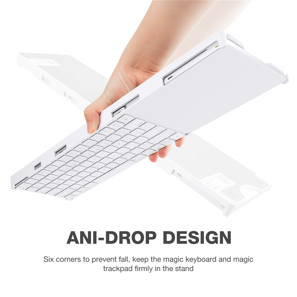 BESTAND Til Apple Magic Trackpad 2 / 3 / Magic Keyboard 2 / 3 Justerbar Beslag Skrivebordsholder