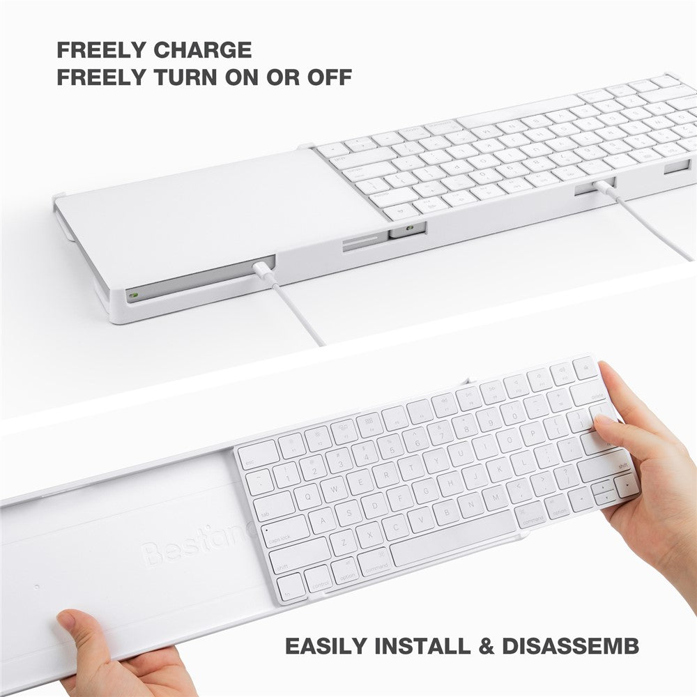 BESTAND Til Apple Magic Trackpad 2 / 3 / Magic Keyboard 2 / 3 Justerbar Beslag Skrivebordsholder