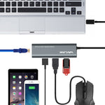 WAVLINK UH3031G / C Type-C Hub Mini Adapter to 3 x USB 3.0 + USB-C + RJ45 + DC Power Port