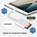 UC-155-SD002 USB 2.0 USB-C to TF Mini-SD SDXC SDHC Card Reader for MacBook Laptop Tablet Phone