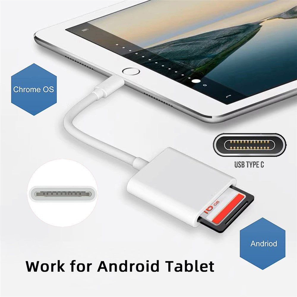 UC-155-SD002 USB 2.0 USB-C to TF Mini-SD SDXC SDHC Card Reader for MacBook Laptop Tablet Phone
