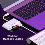 UC-155-SD004 4-in-1 USB 2.0 Type C to SD+TF+USB-A Female Card Reader PD 27W Adapter for Laptop Tablet Phone