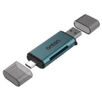 ONTEN CR532 2-in-1 USB-A / USB-C to SD2.0 / TF2.0 Card Reader Aluminum Alloy Dual Connector