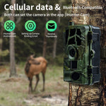 PR804LTE 4G Trail Camera 30MP 1080P Night Vision IP66 Waterproof Hunting Camera for Wildlife Scouting