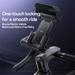 YESIDO C331 Bicycle Phone Holder with Sunshade, Bike Handlebar Phone Mount