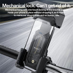 YESIDO C331 Bicycle Phone Holder with Sunshade, Bike Handlebar Phone Mount