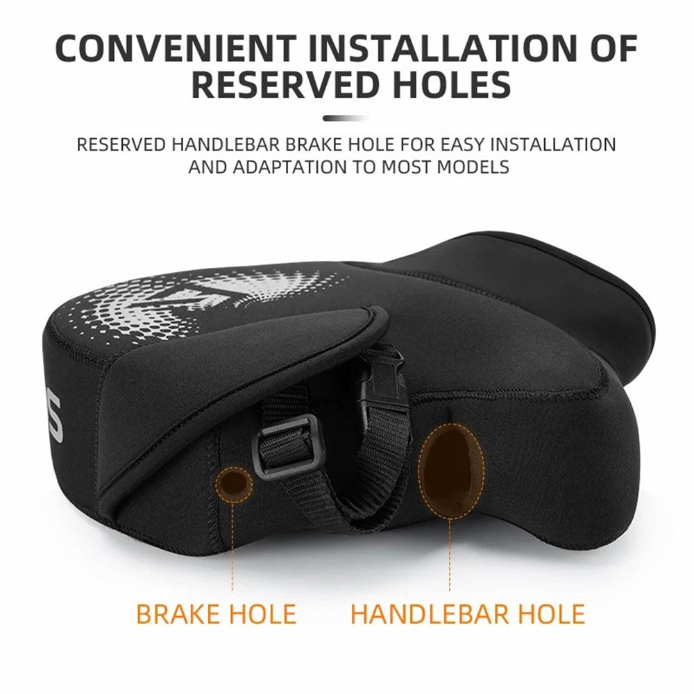 ROCKBROS D55 1 Pair Winter Motorcycle Handle Warm Cover Hand Protection Windproof Polar Fleece Gloves