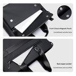 WEIXIER WD5672 14 tommer computertaske Stor kapacitet Multifunktionel dokumentmappe Vandafvisende til forretningsrejser